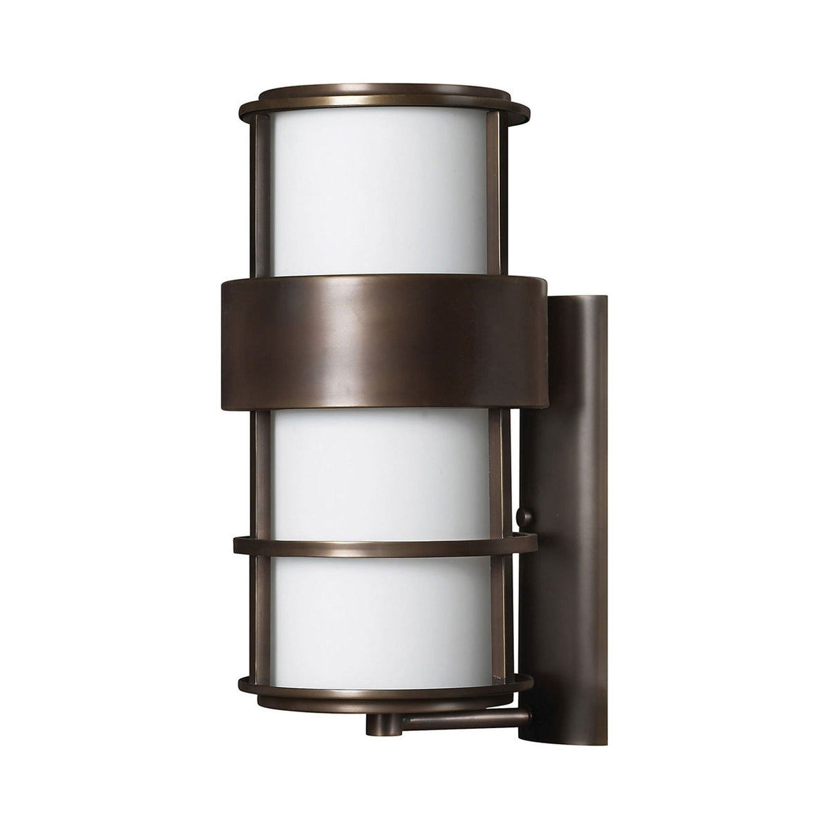 Saturn Outdoor Wall Light in Large/Metro Bronze.