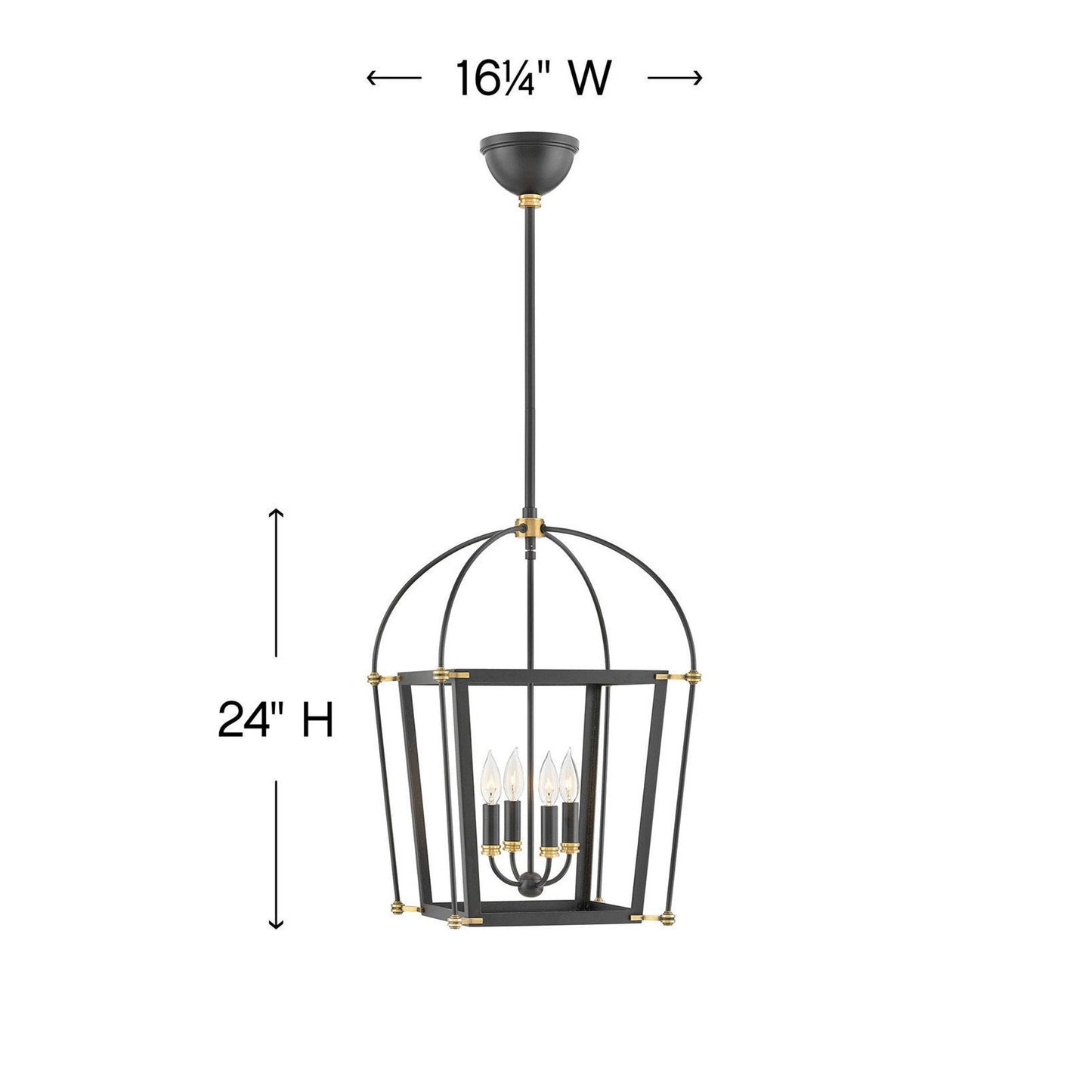 Selby Chandelier - line drawing.