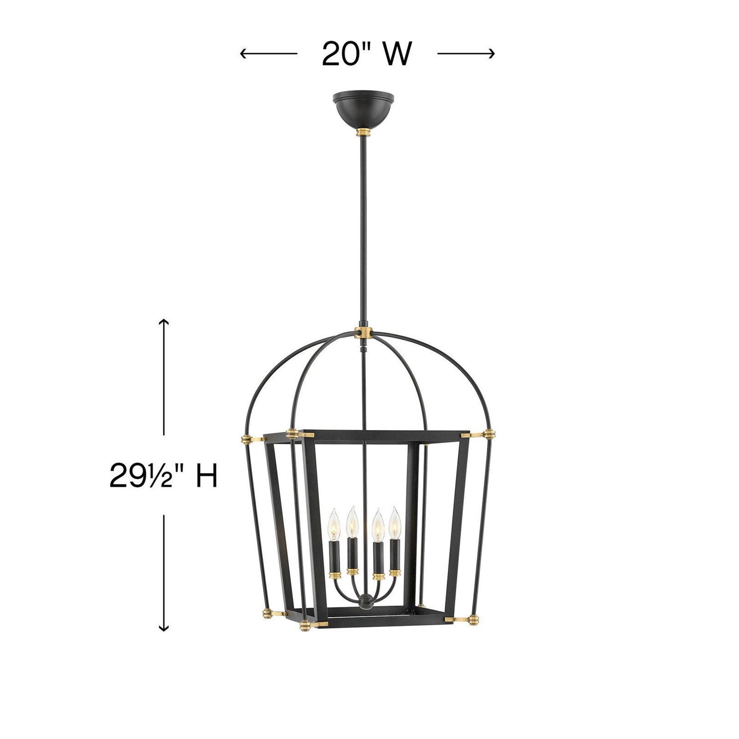 Selby Chandelier - line drawing.