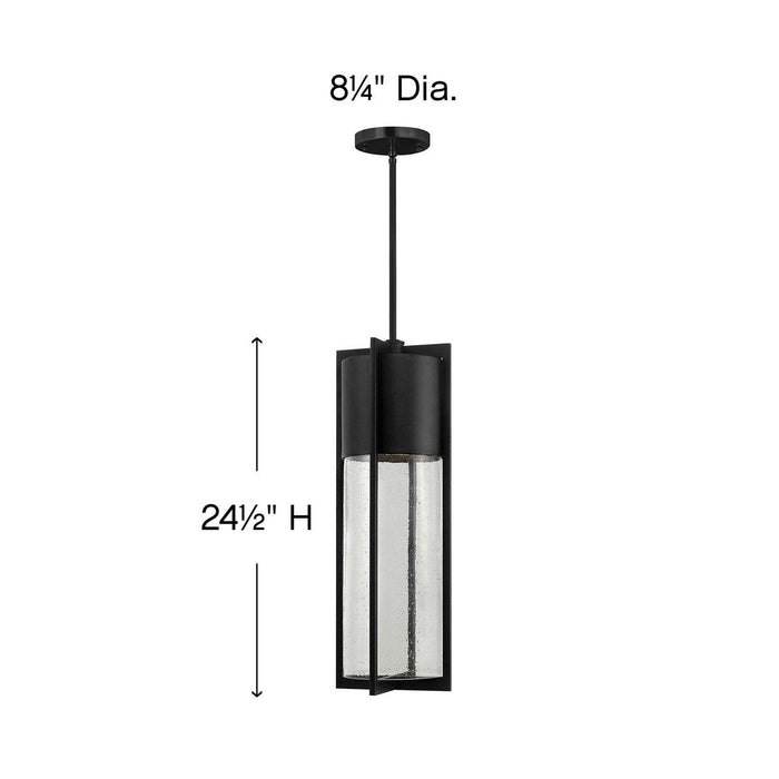 Shelter Outdoor Pendant Light - line drawing.