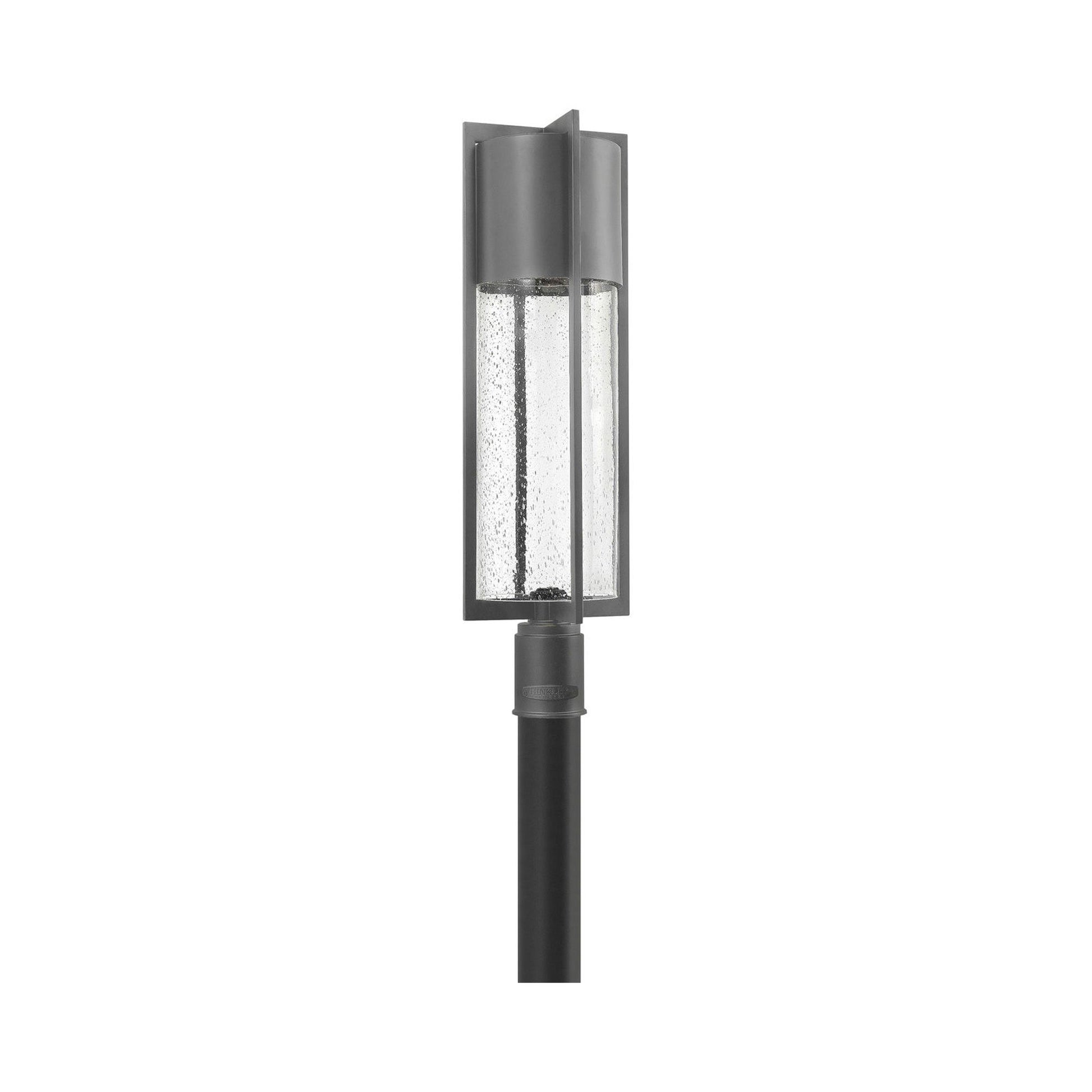 Shelter Outdoor Post Light in Hematite.