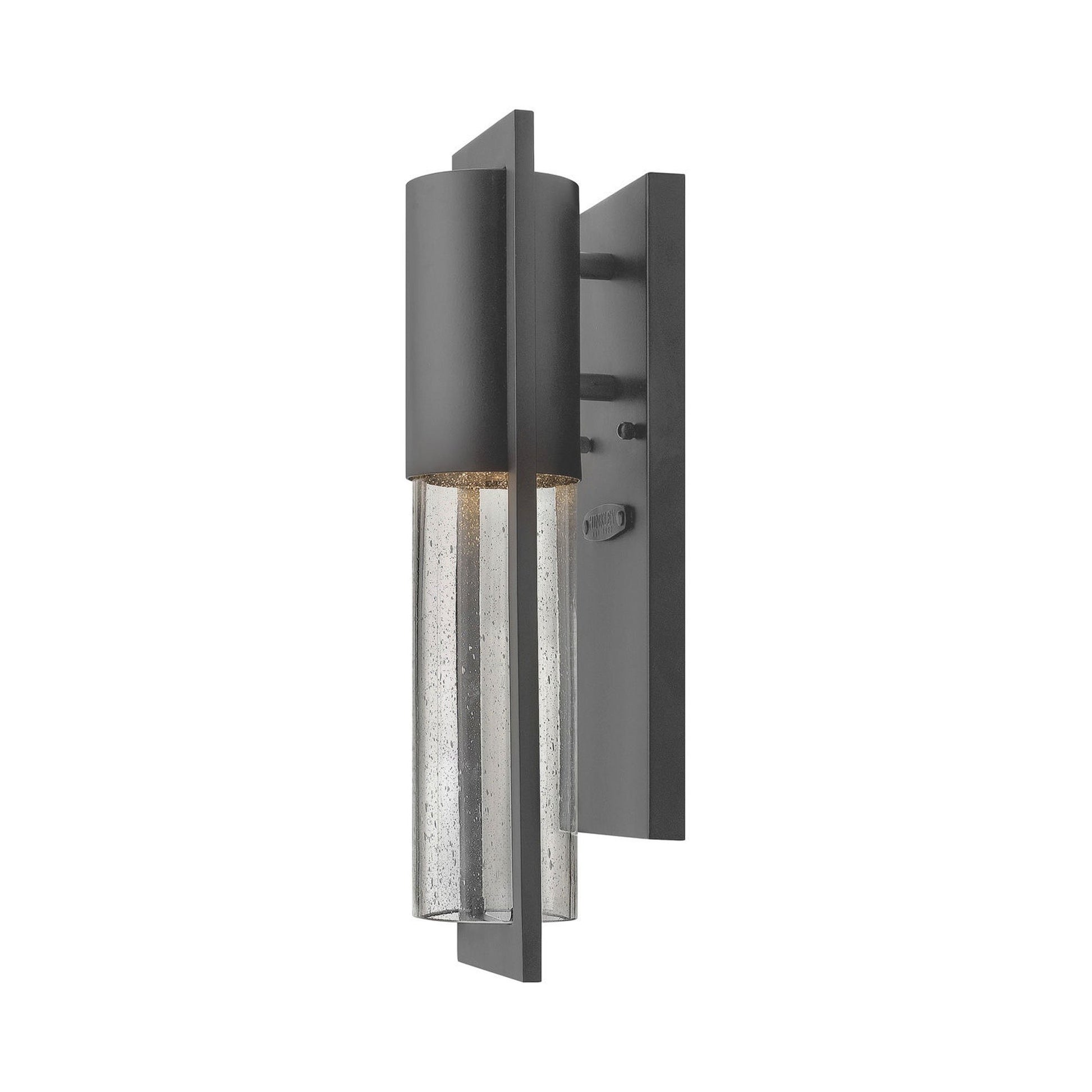 Shelter Outdoor Wall Light in Small Round/Hematite.