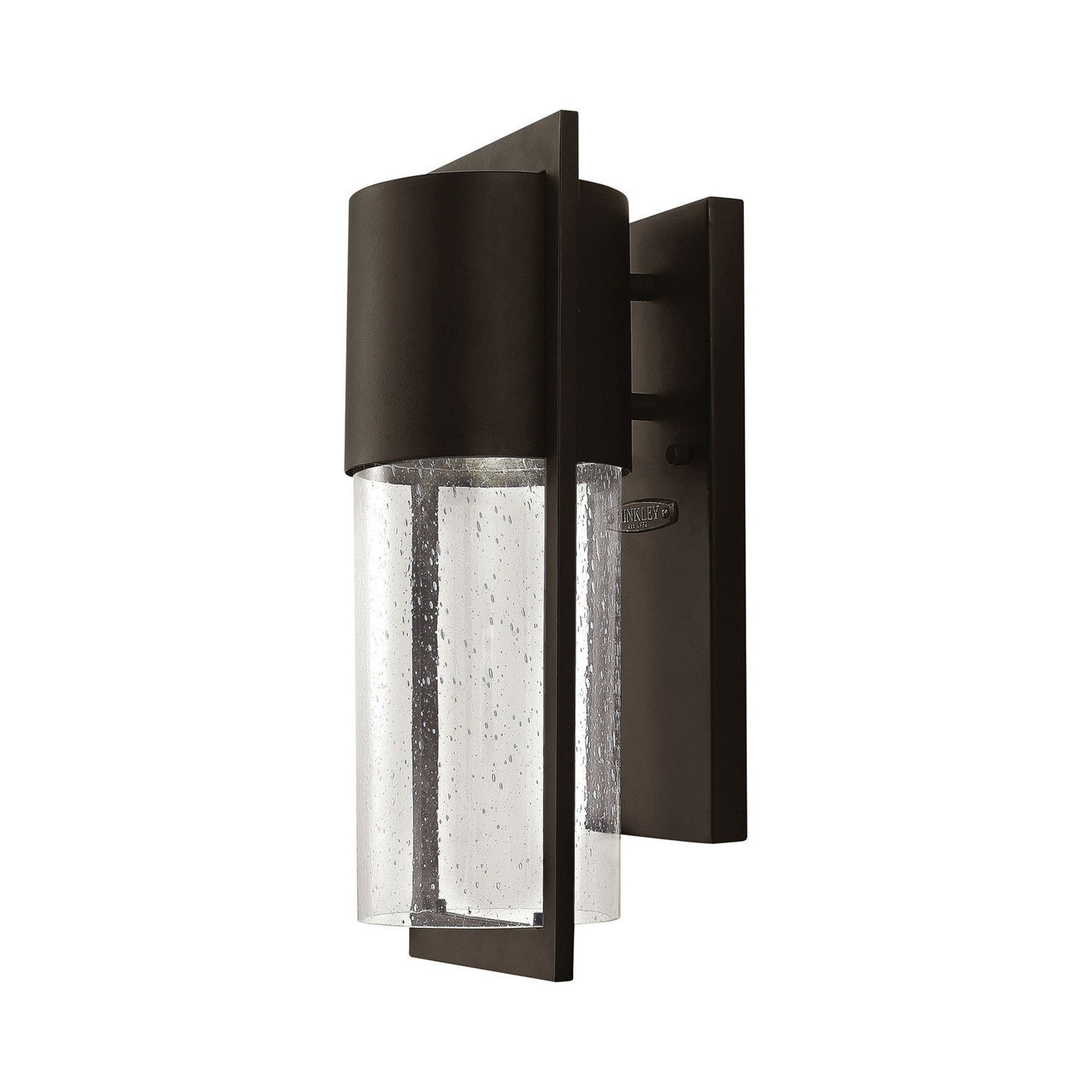 Shelter Outdoor Wall Light in Medium Round/Buckeye Bronze.