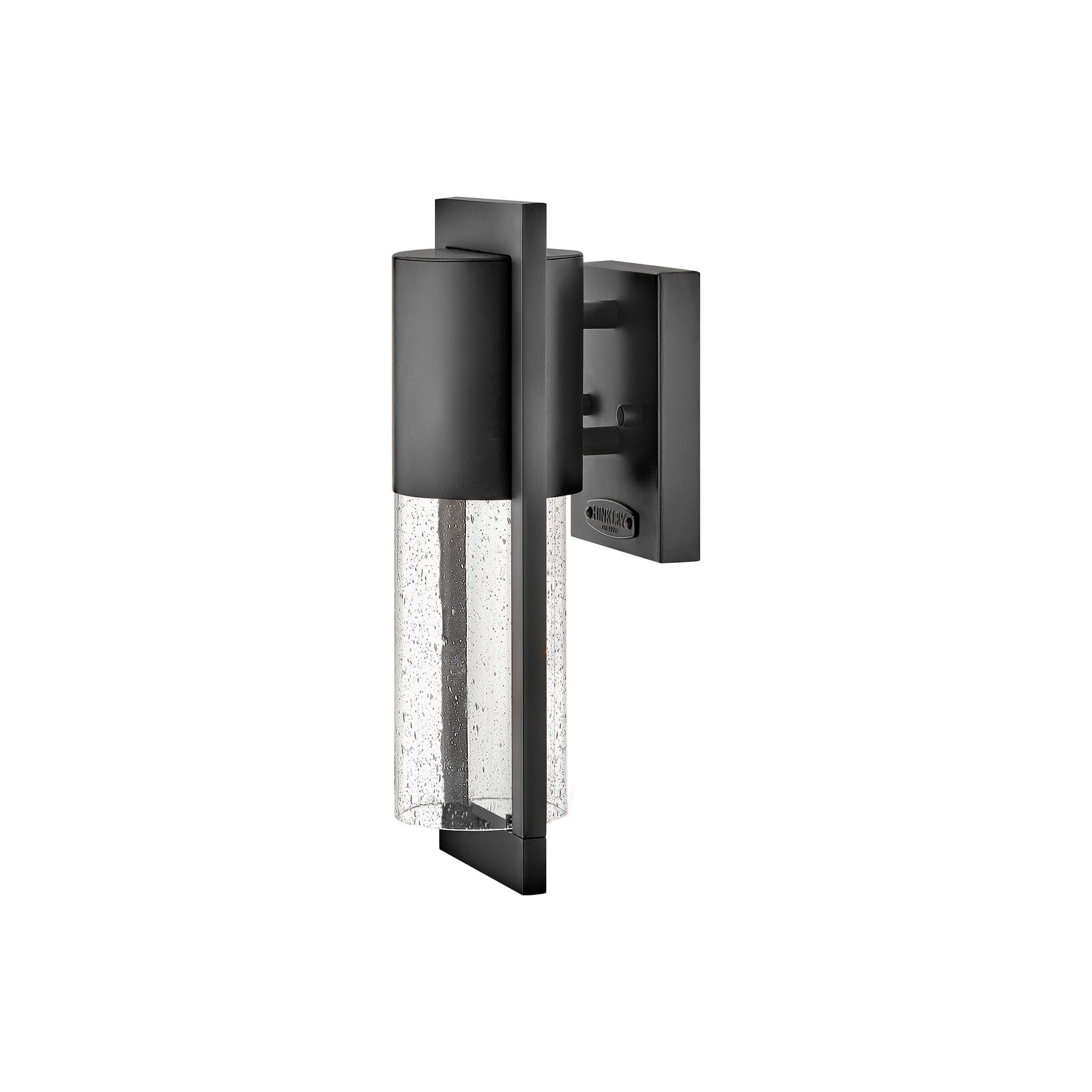 Shelter Outdoor Wall Light in X-Small Round/Black.