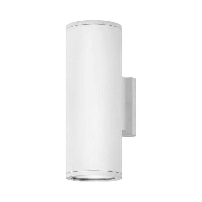 Silo Outdoor Wall Light in Up/Down/Satin White.