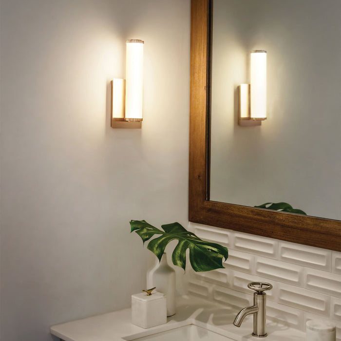 Simi LED Bath Vanity Light in bathroom.