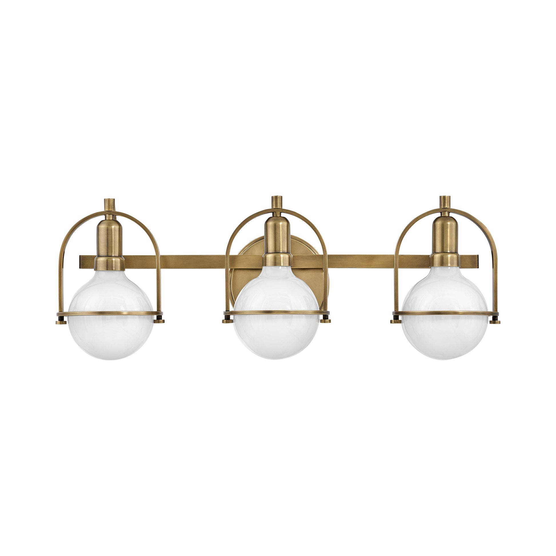 Somerset Bath Vanity Light in Heritage Brass (3-Light).