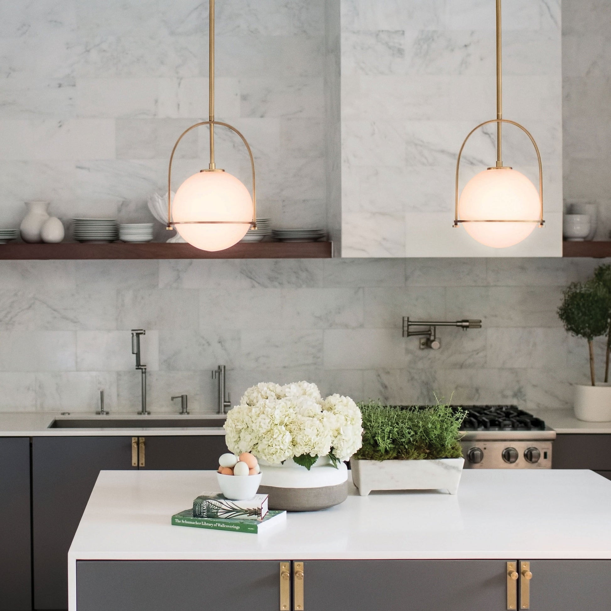 Somerset Pendant Light in dining room.