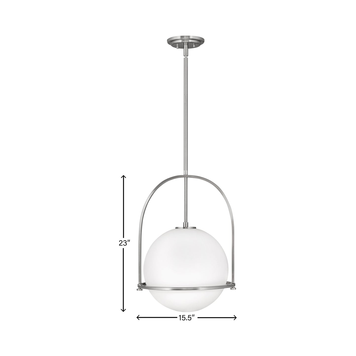 Somerset Pendant Light - line drawing.