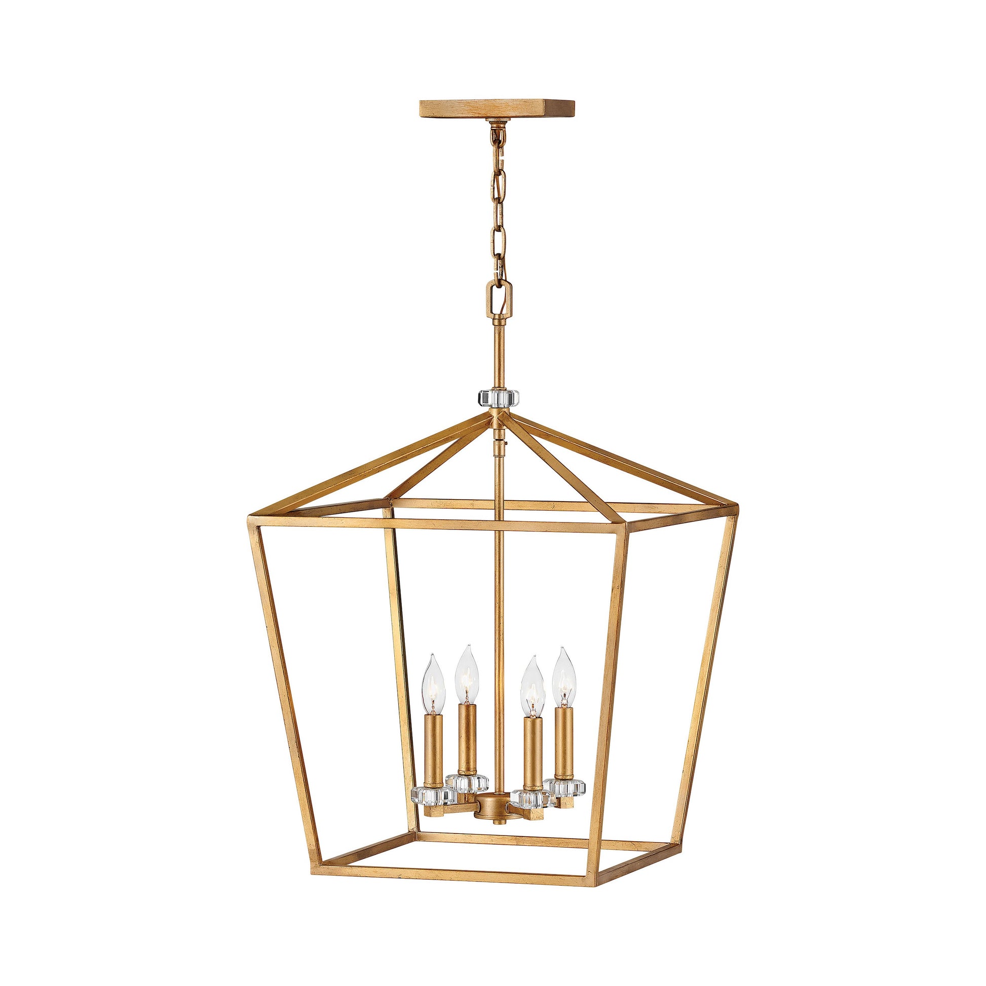 Stinson Chandelier in Distressed Brass (Large).