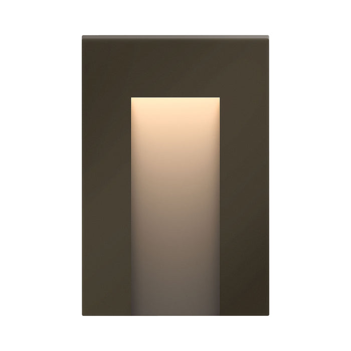 Taper LED Deck Light in Vertical/Bronze.