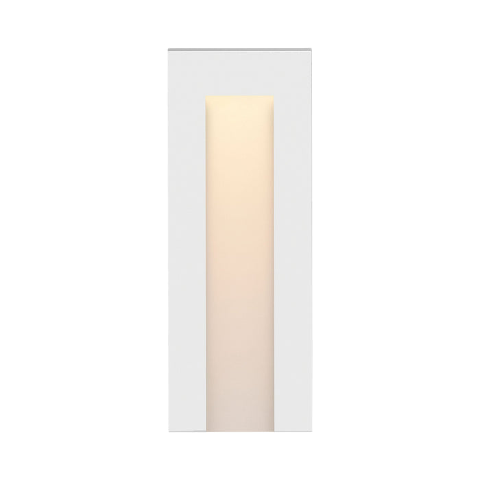 Taper LED Deck Light in Tall Vertical/Satin White.