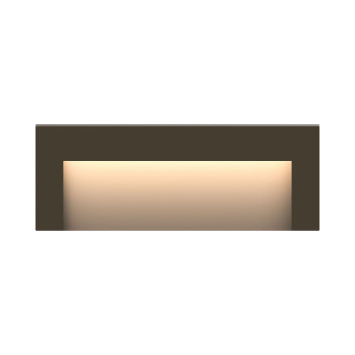 Taper LED Deck Light in Wide Horizontal/Bronze.