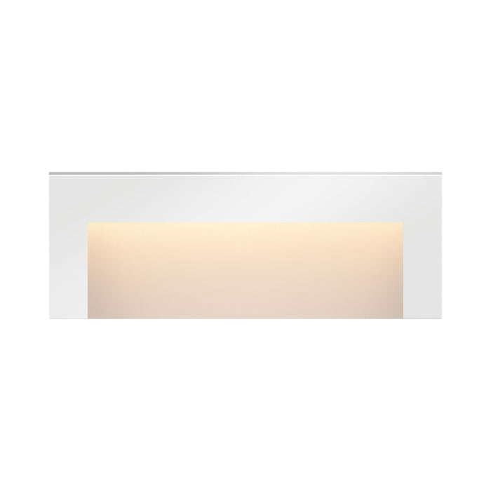 Taper LED Deck Light in Wide Horizontal/Satin White.