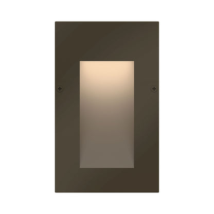 Taper LED Step Light in Vertical/Bronze.