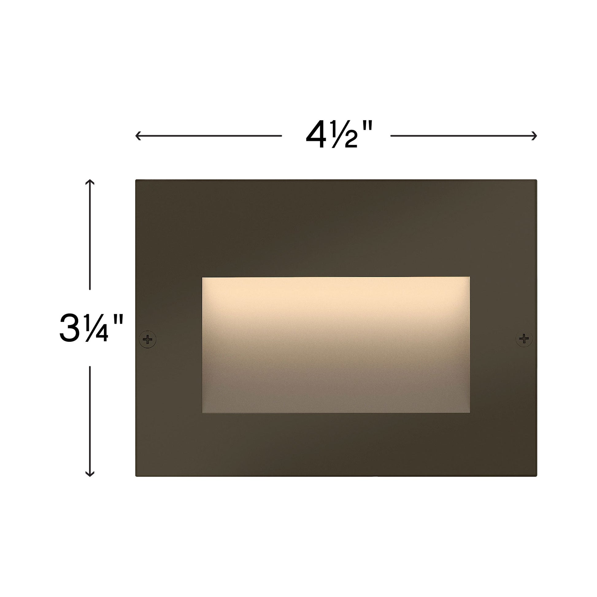 Taper LED Step Light - line drawing.