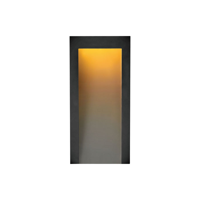 Taper Outdoor LED Wall Light in Medium/Textured Black.