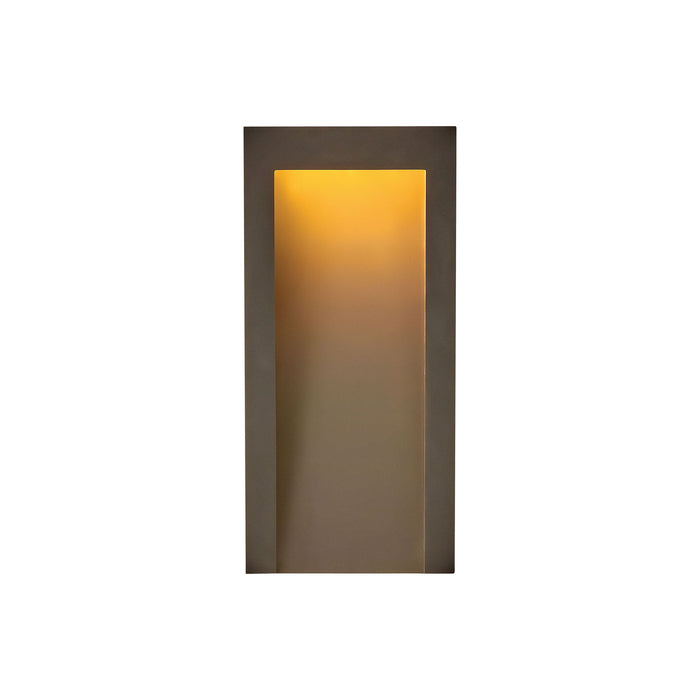 Taper Outdoor LED Wall Light in Medium/Textured Oil Rubbed Bronze.