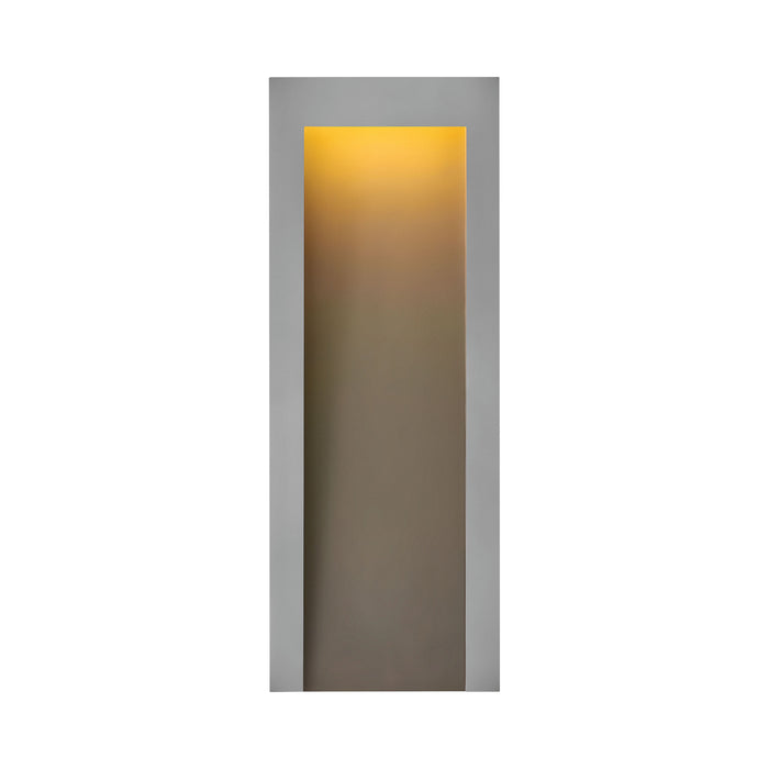 Taper Outdoor LED Wall Light in Large/Textured Graphite.