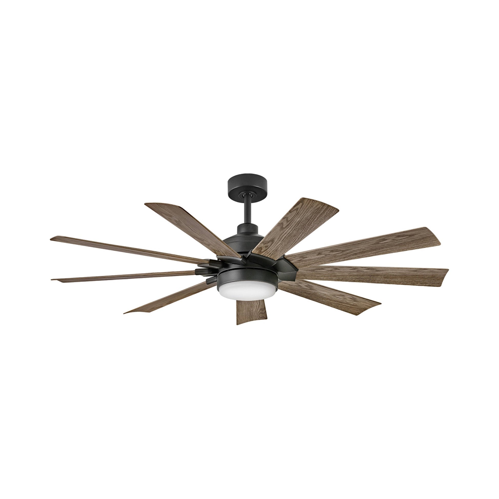 Turbine LED Ceiling Fan in Matte Black (60-Inch).