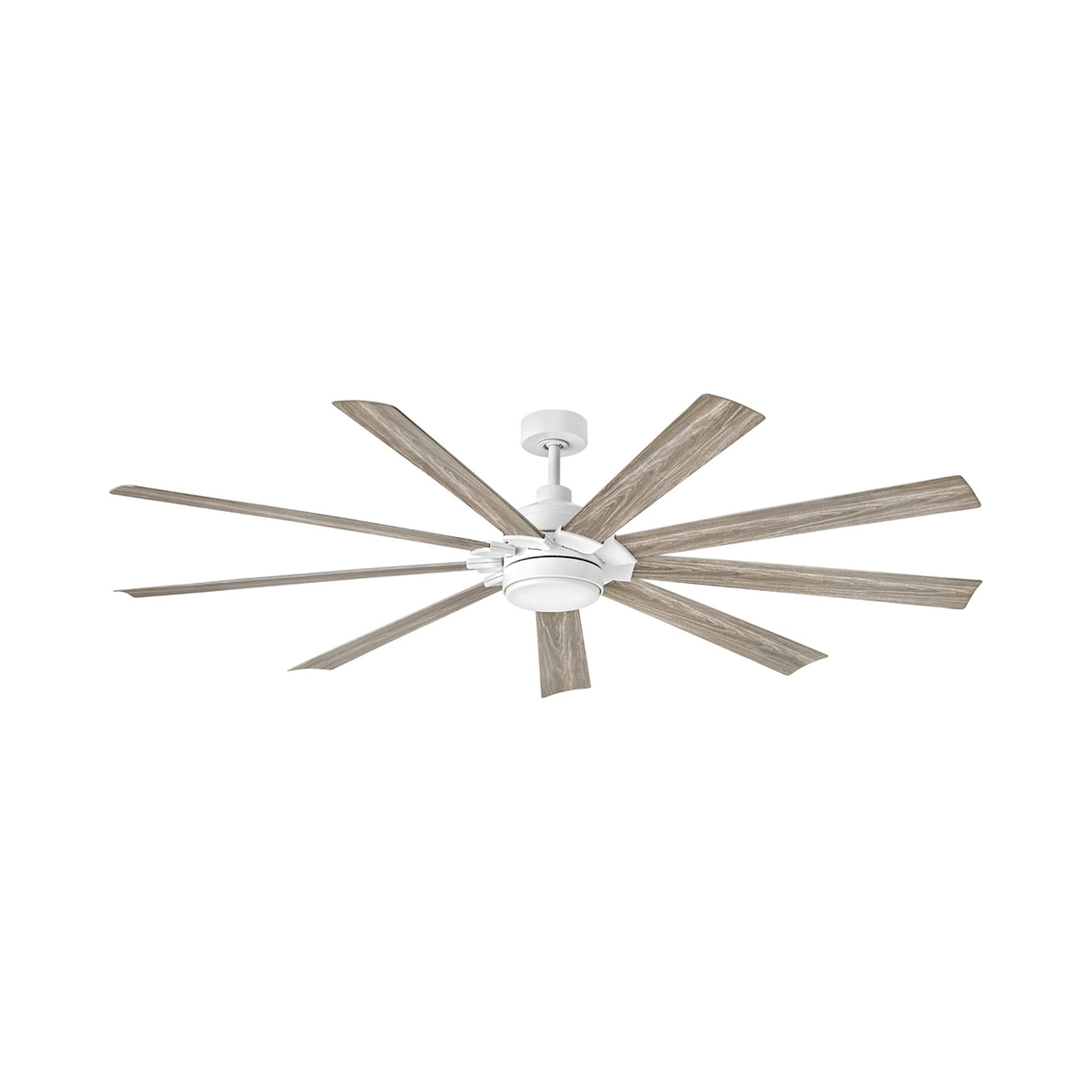 Turbine LED Ceiling Fan in Chalk White (80-Inch).