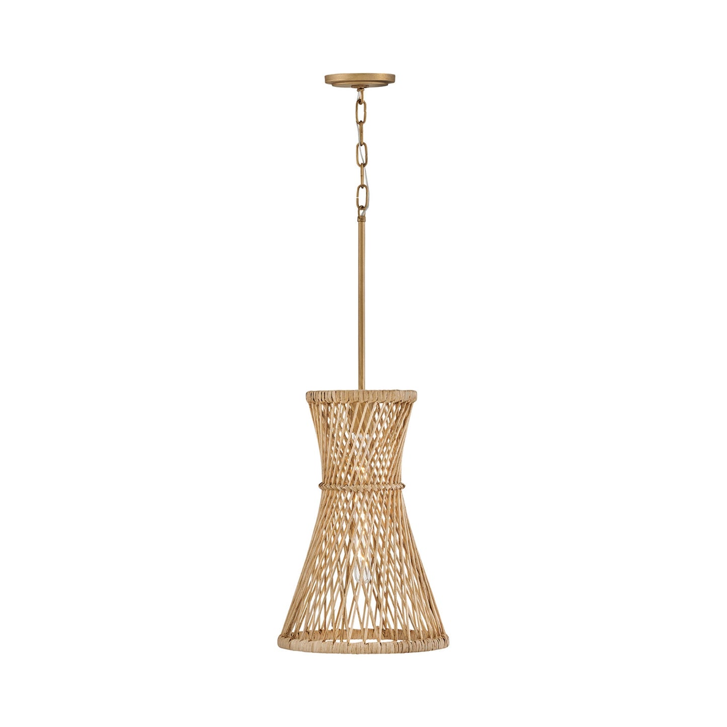 Twyla Pendant Light in Burnished Gold.