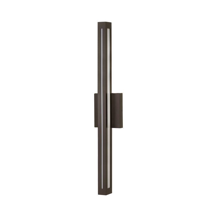 Vue Outdoor LED Wall Light in Large/Bronze.