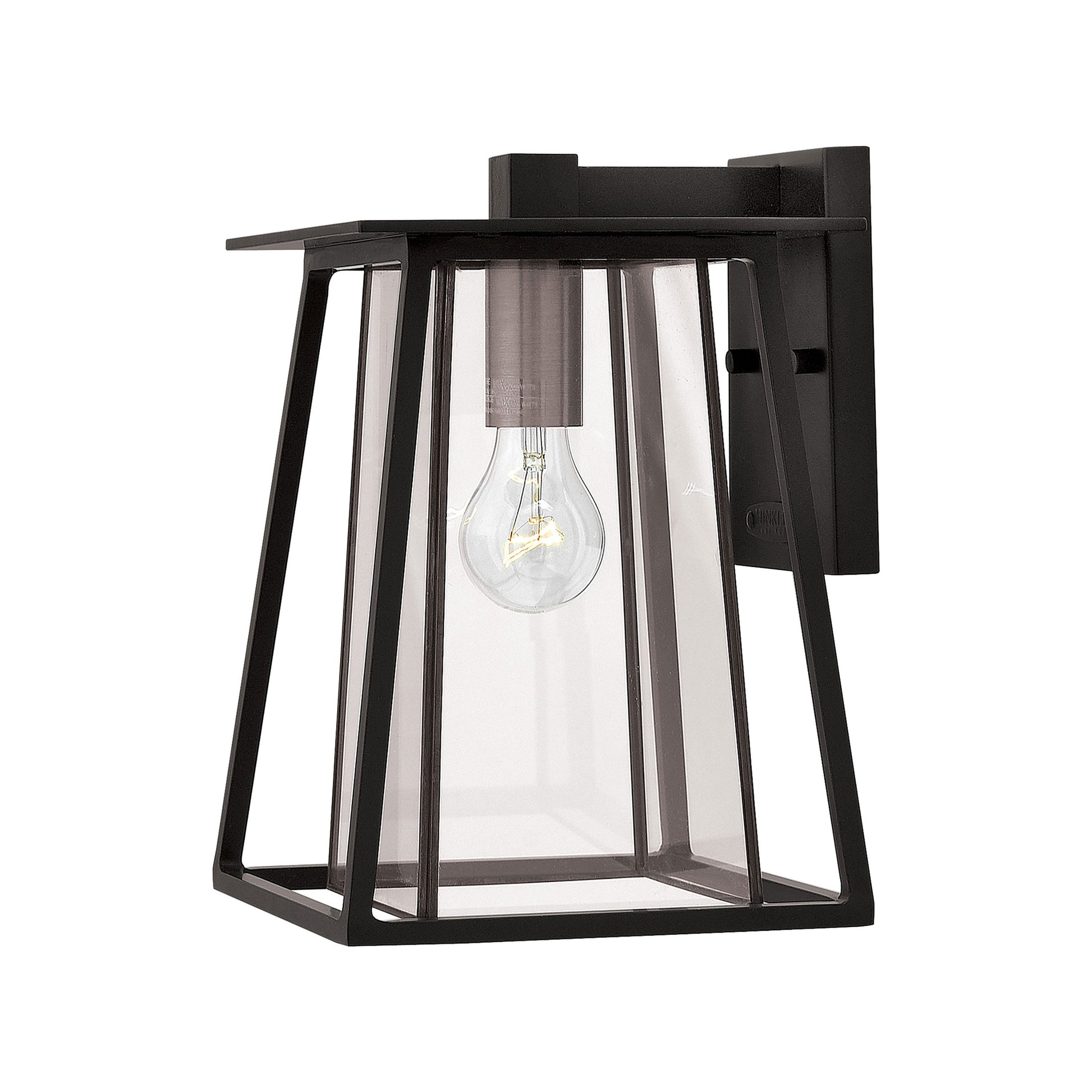 Walker Outdoor Wall Light in Small/Black.