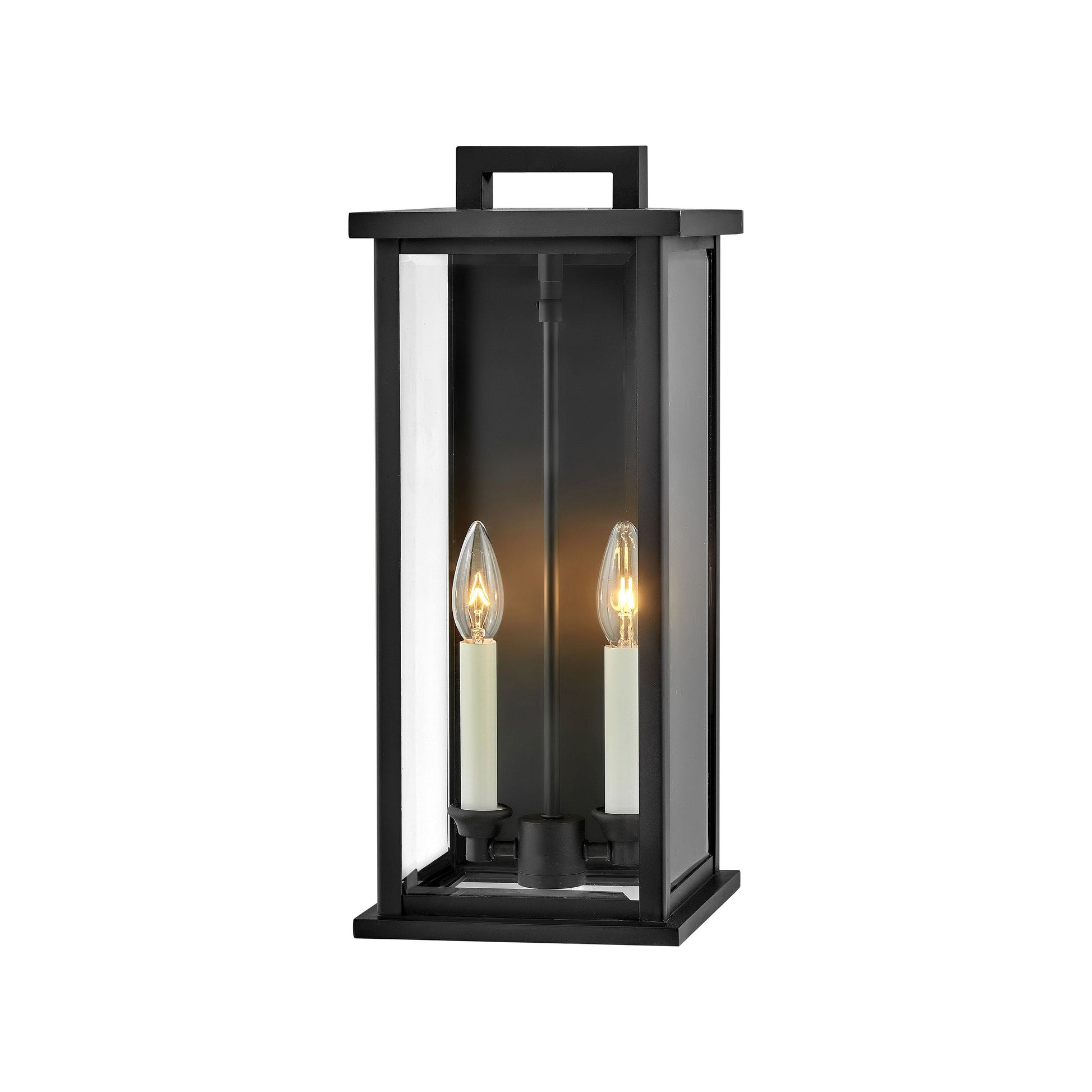 Weymouth Outdoor Wall Light in Medium/Black.