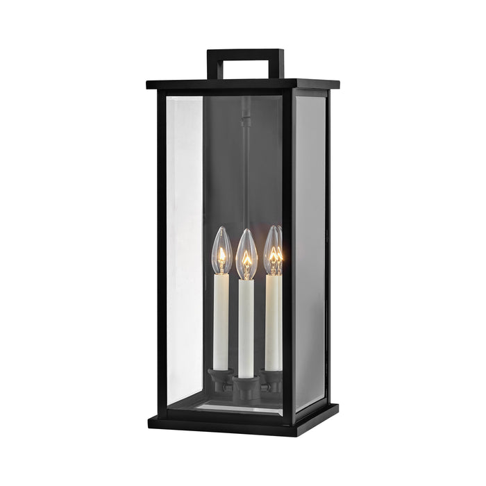 Weymouth Outdoor Wall Light in Large/Black.