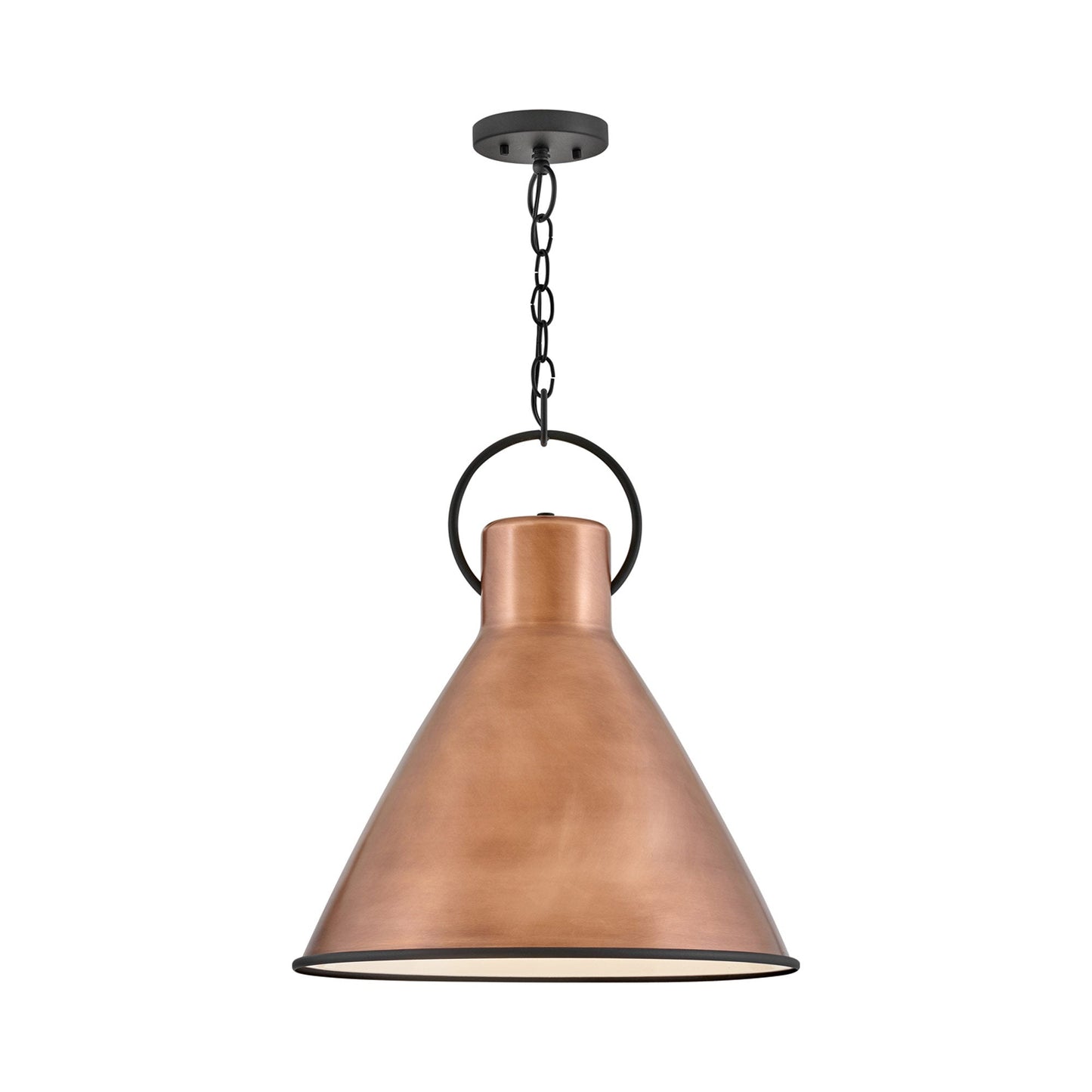 Winnie Pendant Light in Medium/Antique Copper.