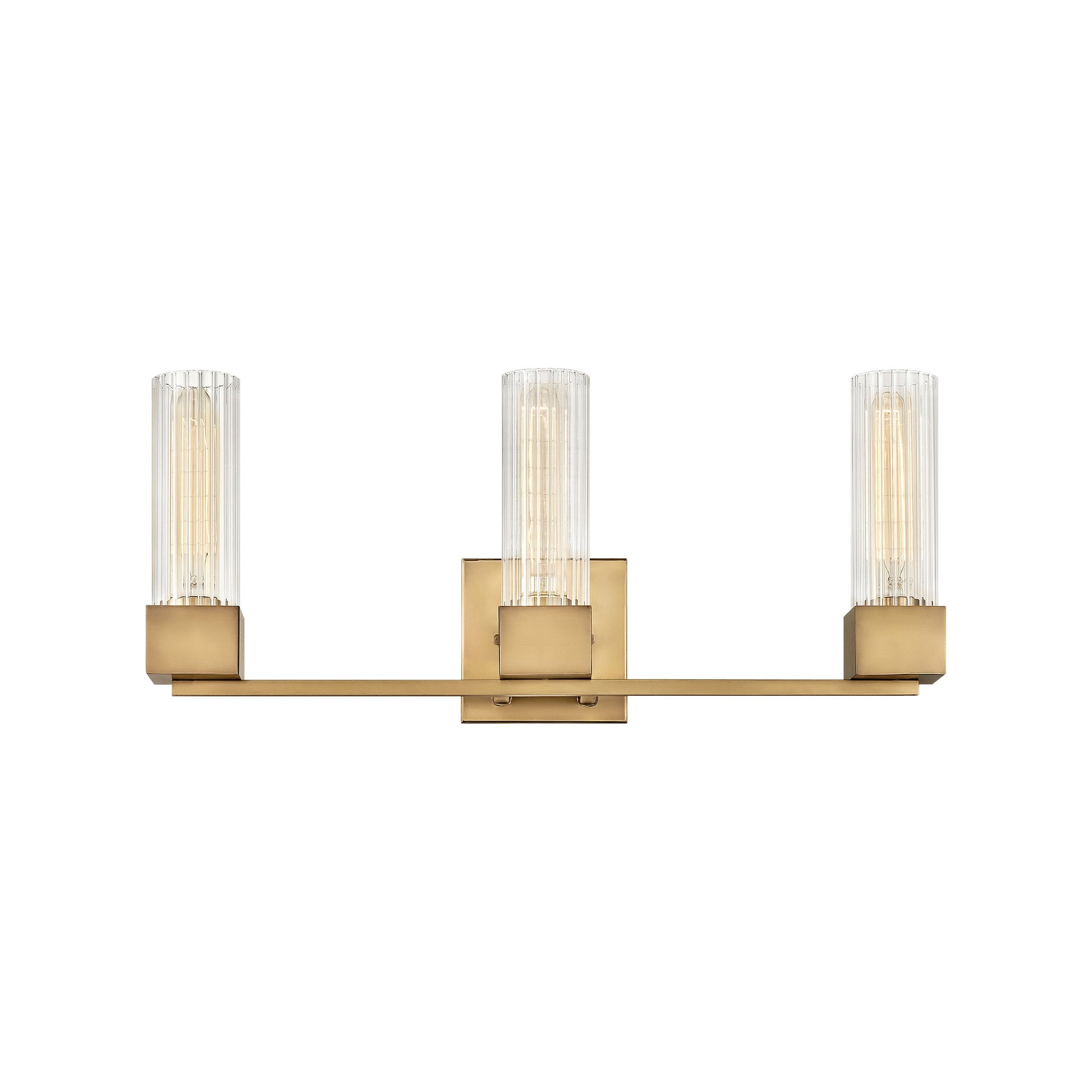 Xander Bath Vanity Light in Heritage Brass (3-Light).