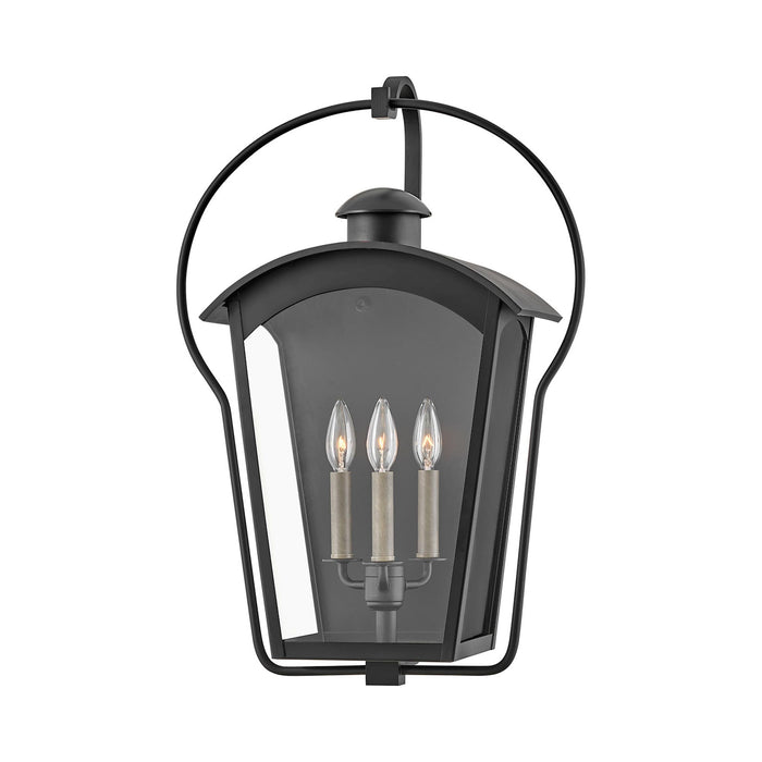 Yale Outdoor Wall Light in Black (Large).