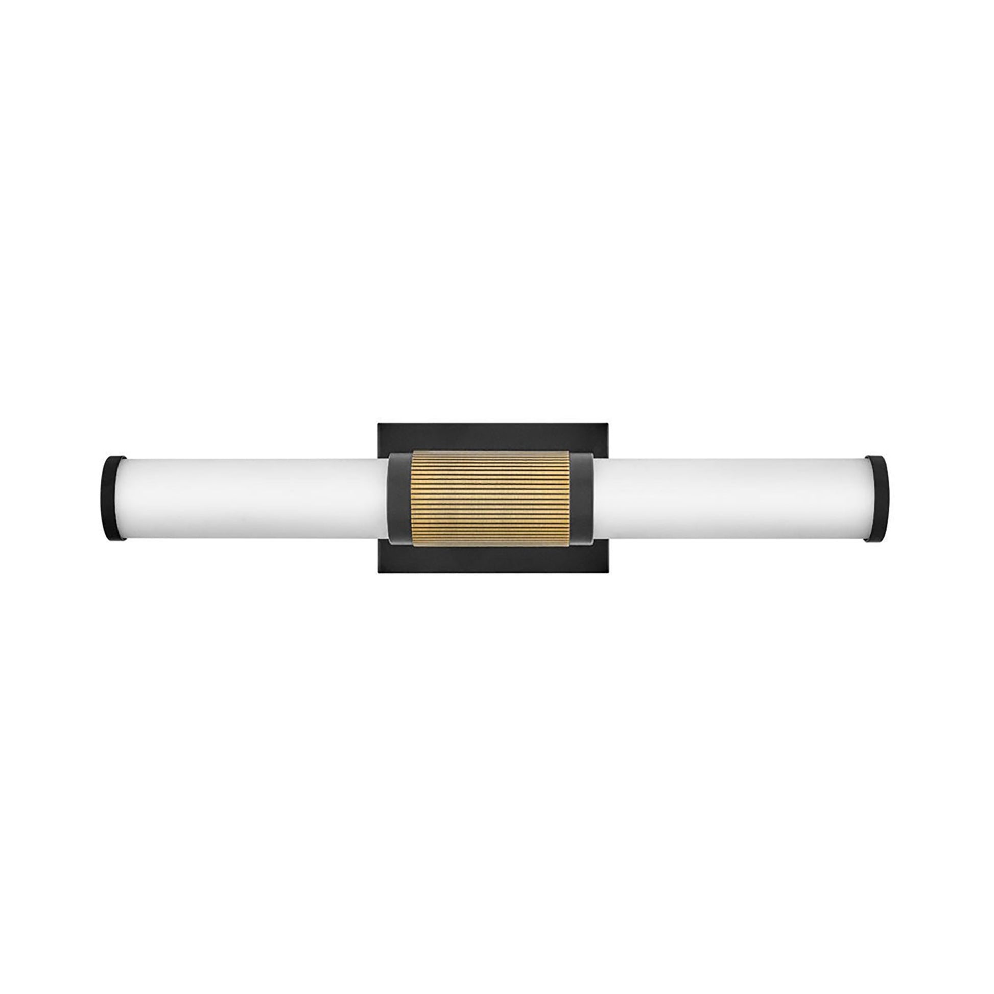 Zevi LED Bath Vanity Light in Black/Lacquered Brass (Medium).