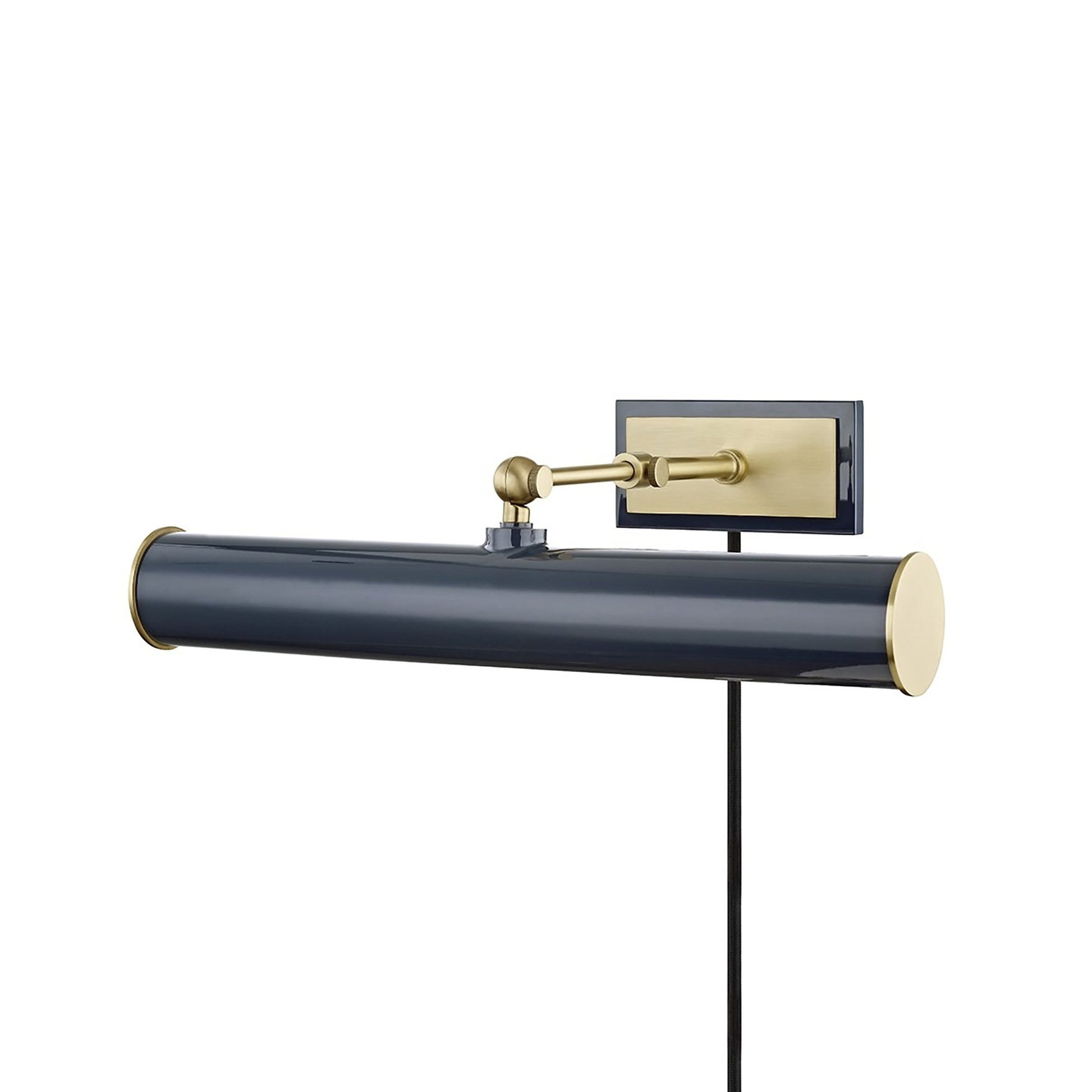 Holly Picture Light in Aged Brass/Navy (2-Light).