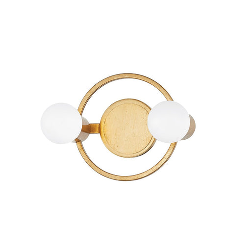 Hope Bath Vanity Light in White and Brass.