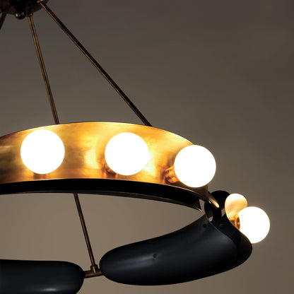 Hopper Chandelier in Detail.