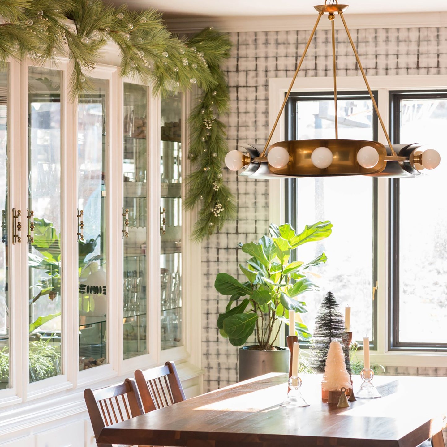 Hopper Chandelier in dining room.