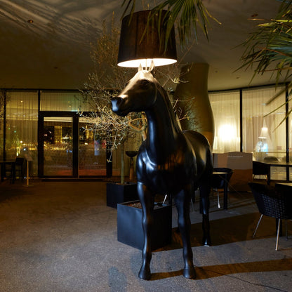 Horse Floor Lamp in living room.