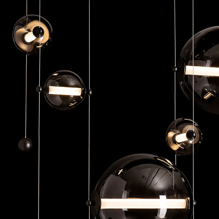 Abacus Double Linear LED Pendant Light in Detail.