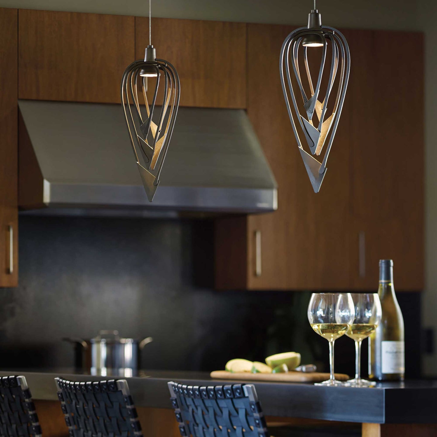 Amulet Mini Pendant Light in dining room.