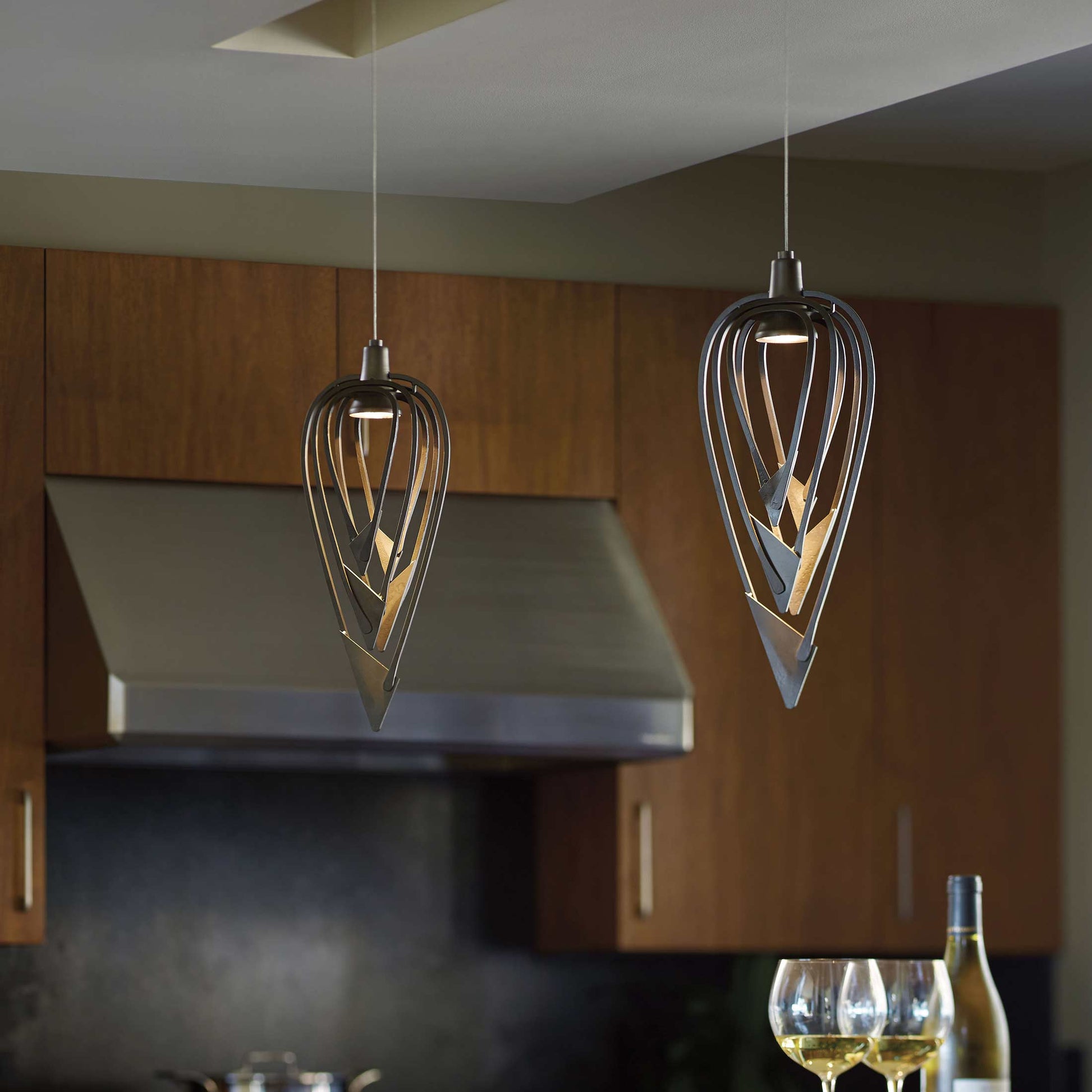 Amulet Mini Pendant Light in dining room.