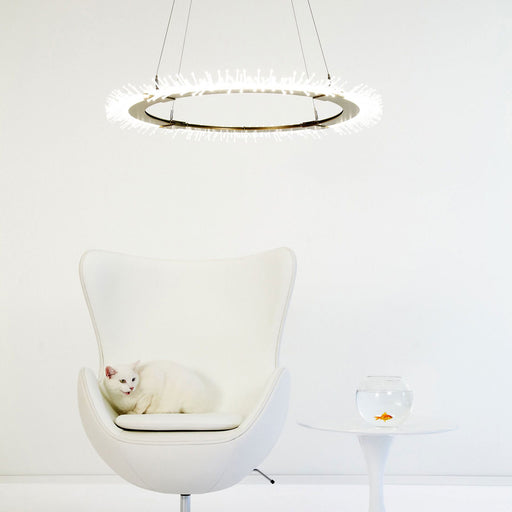 Anemone LED Pendant Light in living room.