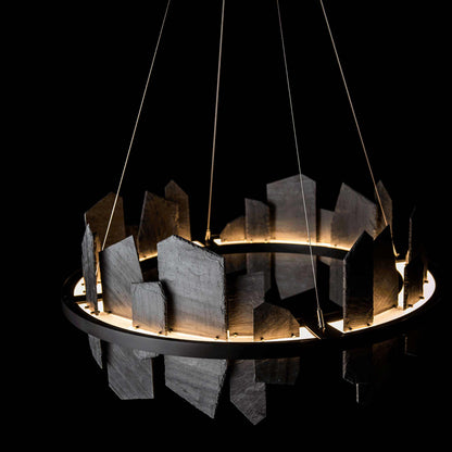 Ardesia Circular LED Pendant Light in Detail.