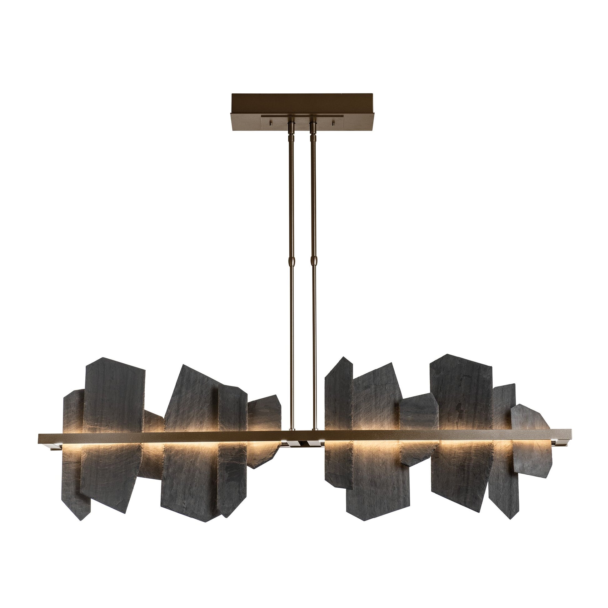 Ardesia LED Pendant Light in Short/Bronze.