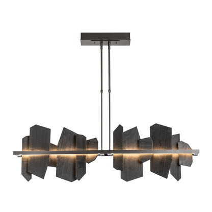 Ardesia LED Pendant Light in Short/Dark Smoke.