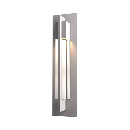 Axis Outdoor Wall Light in Small/Coastal Burnished Steel.