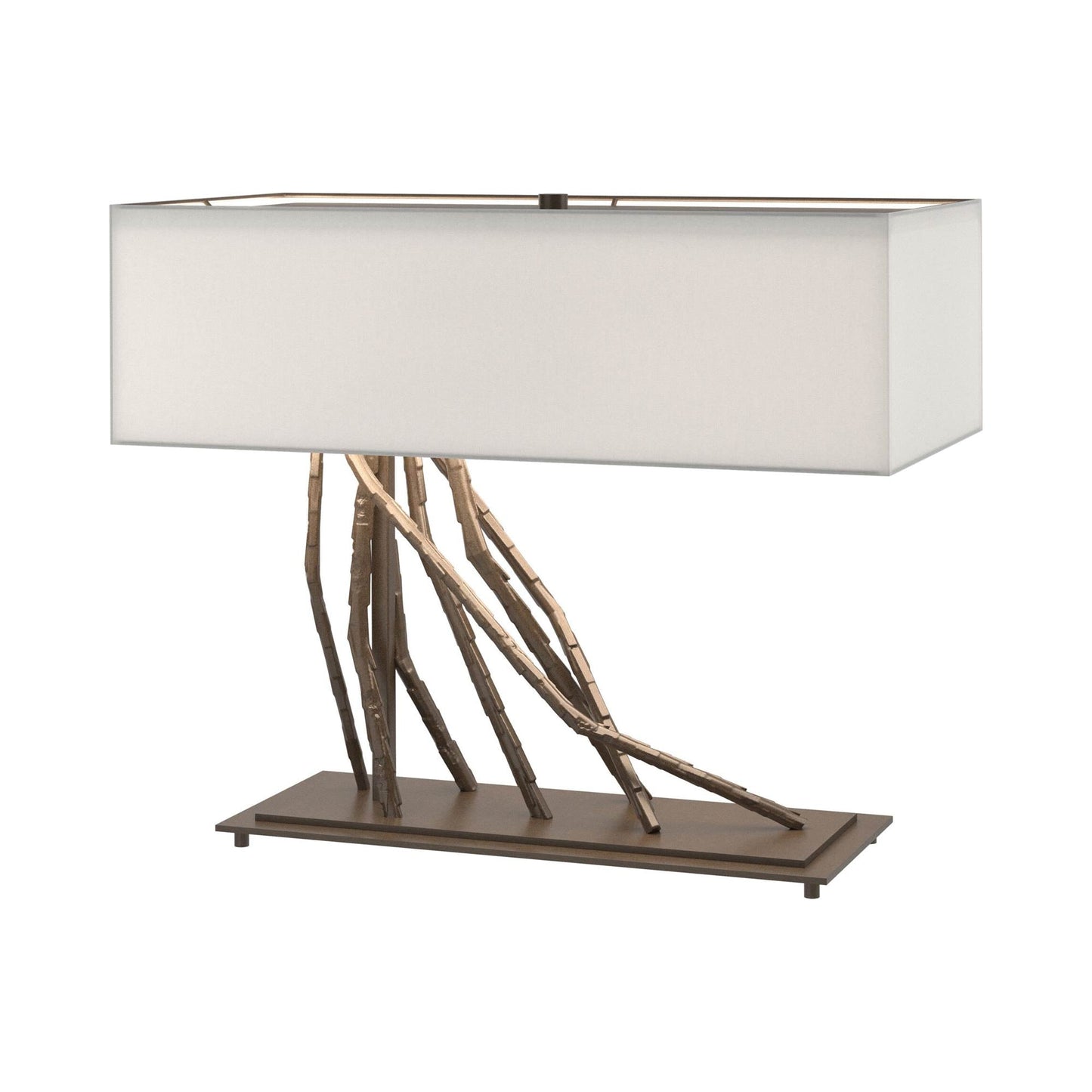 Brindille Table Lamp in Bronze/Light Grey.