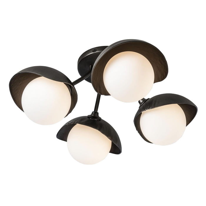 Brooklyn Single Shade Flush Mount Ceiling Light in Oil Rubbed Bronze/Oil Rubbed Bronze.
