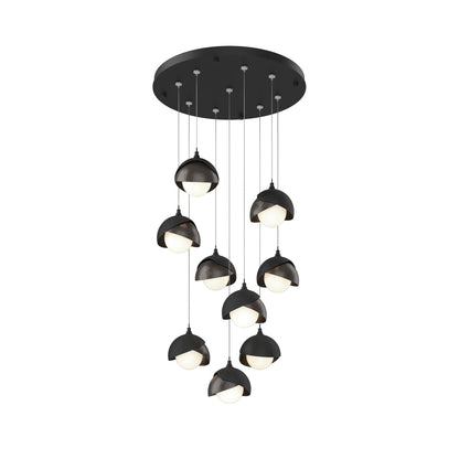 Brooklyn Standard Round Multi Light Pendant Light in Black/Oil Rubbed Bronze (Standard).